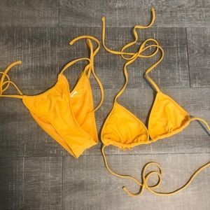 Brand new, never worn yellow bikini